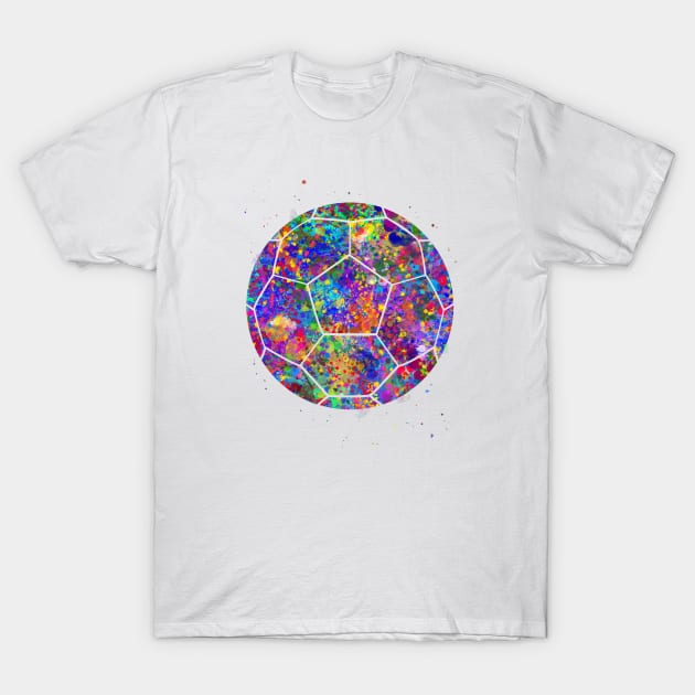 Soccer Ball T-Shirt by Yahya Art